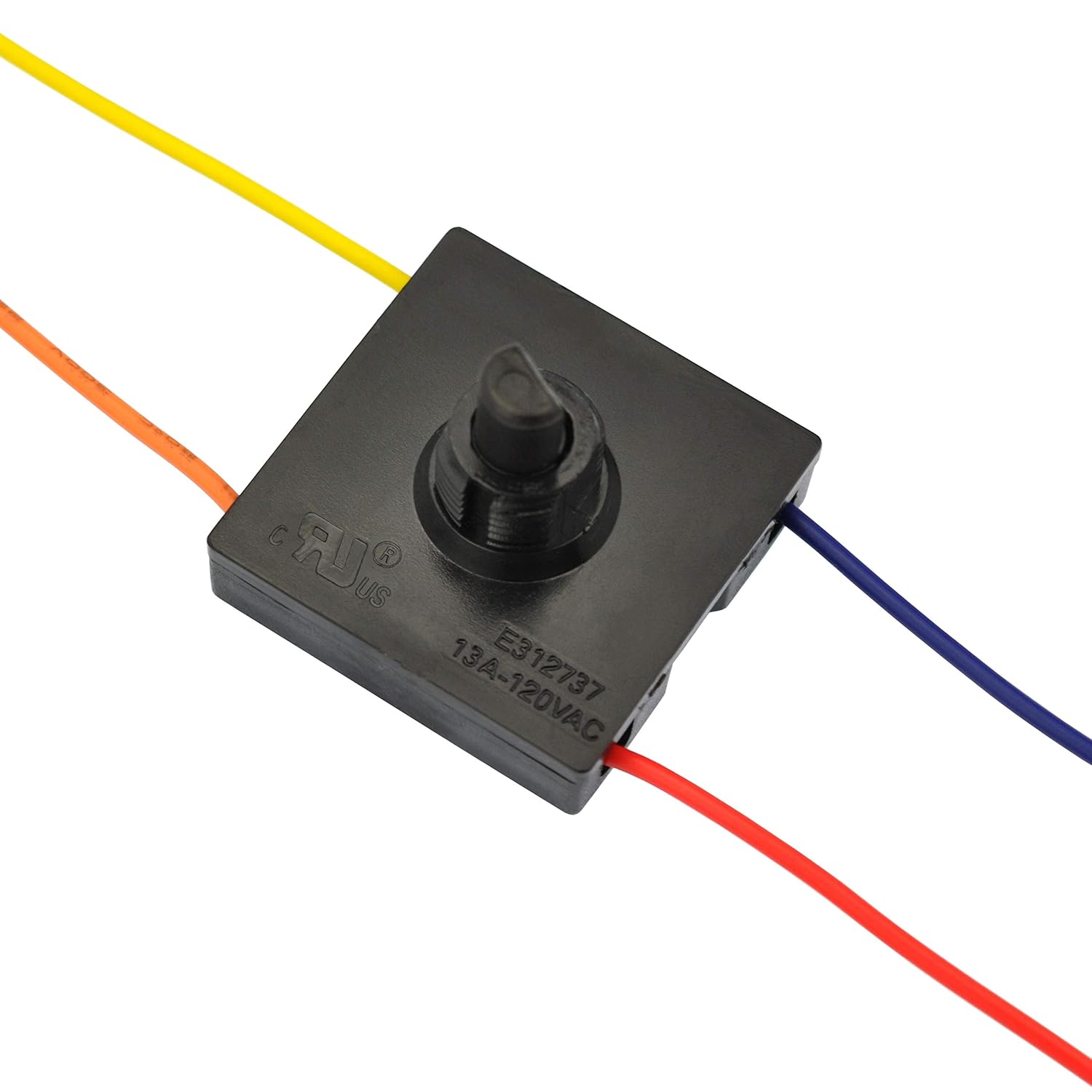 OONO Rotary Switch with four colored wires connected to its terminals.