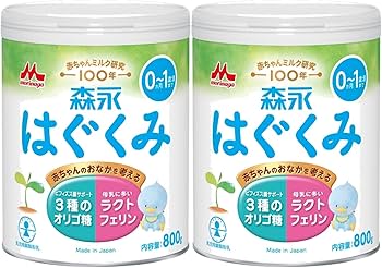 Amazon.co.jp: 【Amazon.co.jp限定】 森永 はぐくみ 大缶 800g×2