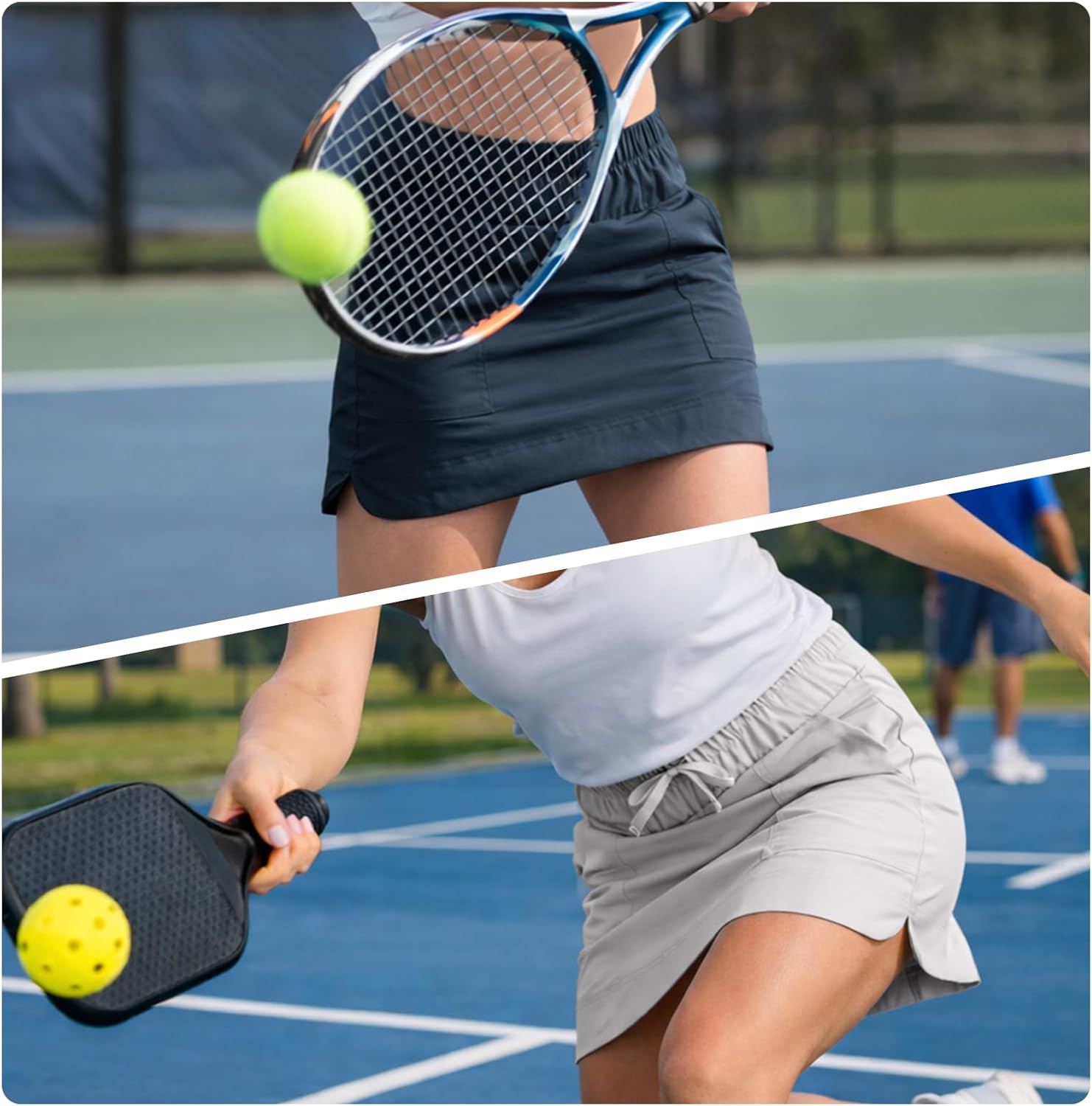 Palmyth Women’s Athletic Skort with Pockets for Golf Pickleball Tennis High Waisted Active Skirt with Built-in Shorts