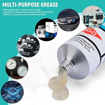 3145 RTV 90ml 3oz Clear Adhesive Sealant Mil-A-46146 Electrical Battery Board Housing Moisture Sealing Non Flow Primerless Adhesion High Strength Group II/III (3145 Clear 90ml)