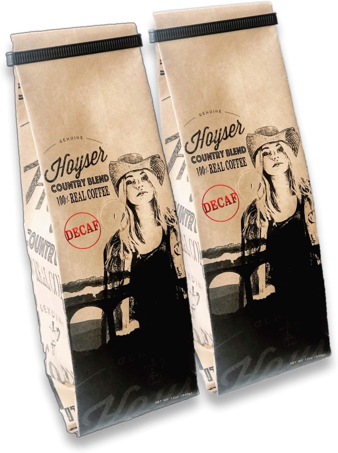 Hoyser Country BlendHoyser Country Blend Decaf - Premium Specialty Arabica 100% Real Coffee, Rich, Bold Medium Roast 12 oz (2 Pack)