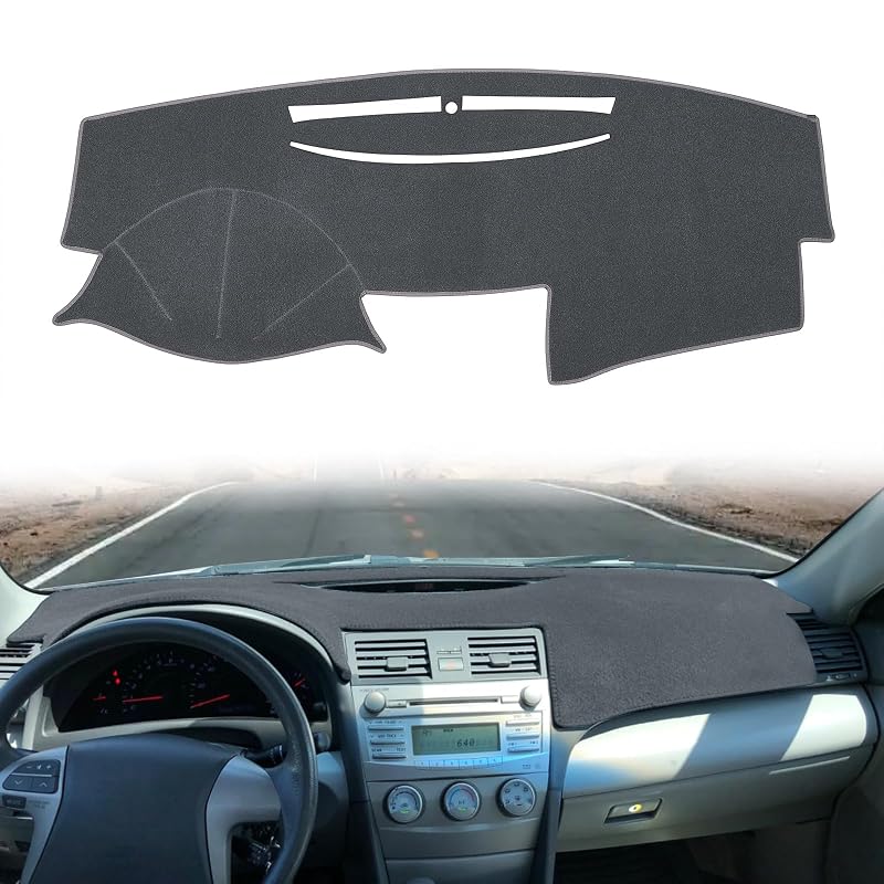 Capa para Painel em Carpete Sob Medida Toyota Camry 2007 a 2011 Cinza-escuro HanLanKa