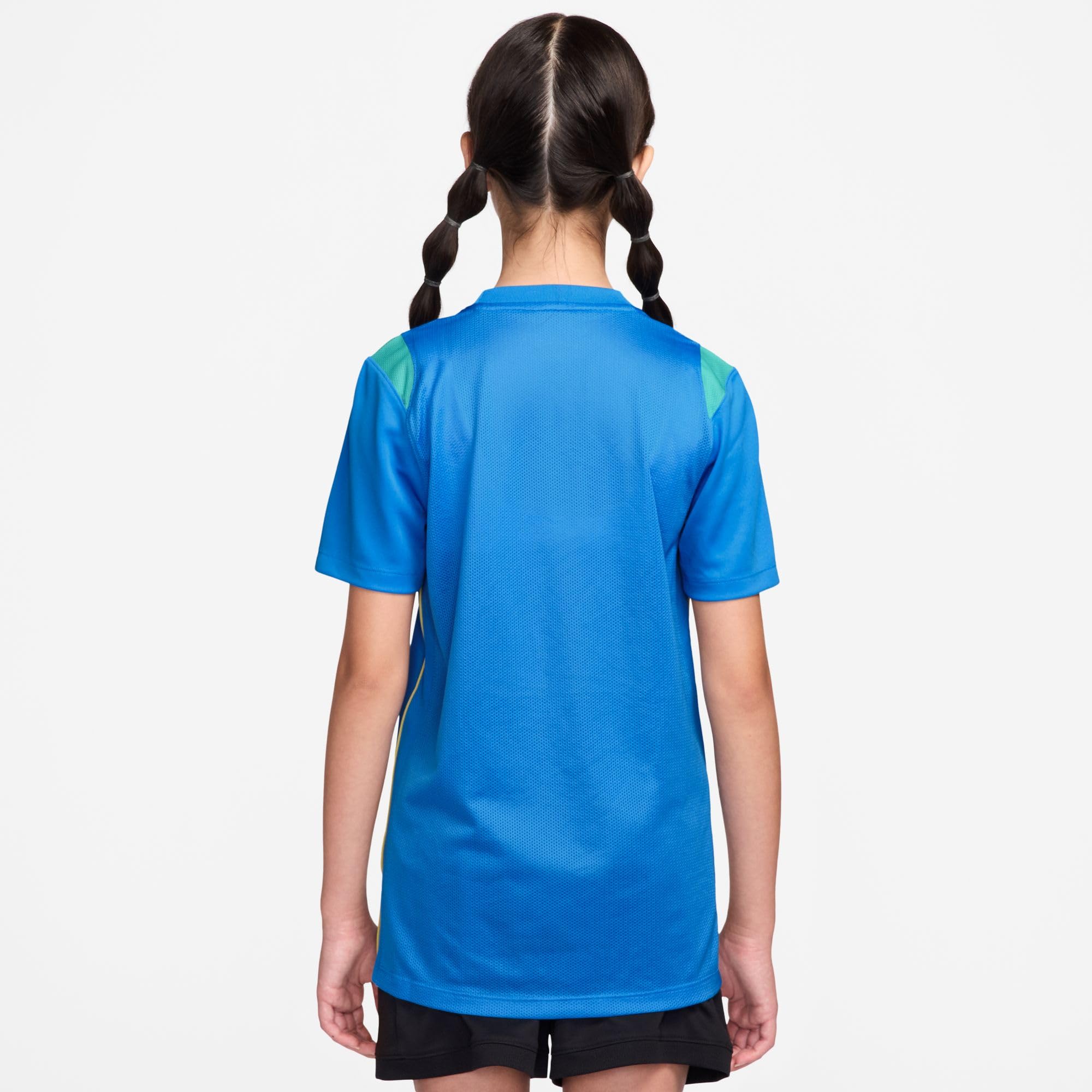 NIKE Top piłkarski z krótkim rękawem Uniseks - dzieci Brasilien Academy Pro Nike Dri-fit Kurzarm-fußballoberteil Aus Strickmaterial Für Ältere Kinder