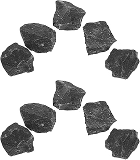 HEMOTON 10 Saunasteine Basalt 2–2,5cm Wärmespeicher Lavasteine für Dampfbad Saunaofen Hitzebeständige Saunasteine für Hotel und Heimsauna Aromatherapie