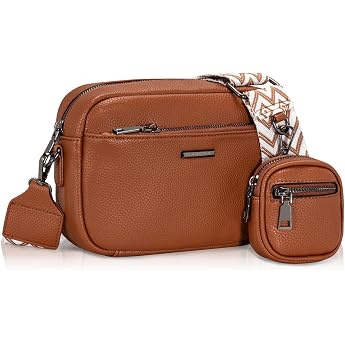 GASSDA Women's PU Leather Crossbody Bag Handbag Women's Small Bags with Removable Shoulder Strap
