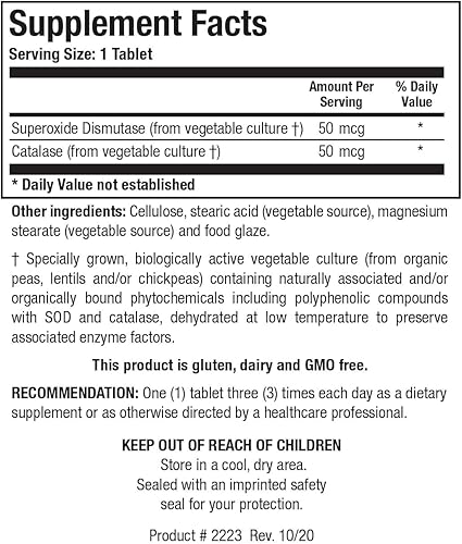 Miniatura 2 de Biotics Research Dismuzyme Plus Alta actividad antioxidante, apoya el sistema inmunológico, la comodidad y la flexión de las articulaciones, 180