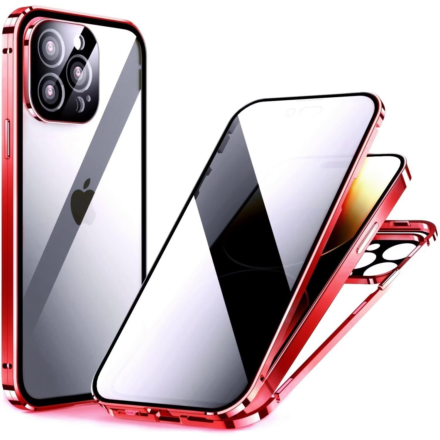 Amazon.co.jp: 覗き見防止 iPhone 11用 ケース ロック付き アルミ 