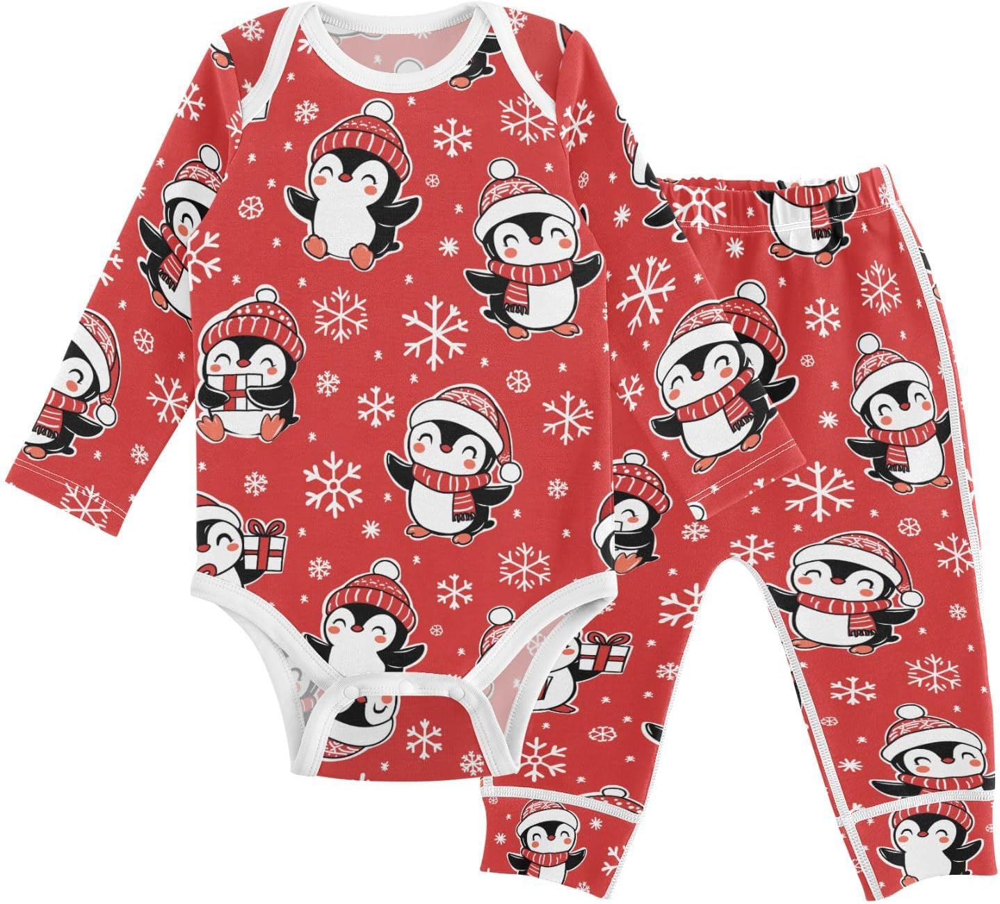 vvfelixl Baby Bodysuits Pants Sets Hanukah Candles Jewish Stars Long Sleeve Baby Clothes for Boys Girls 0-24M