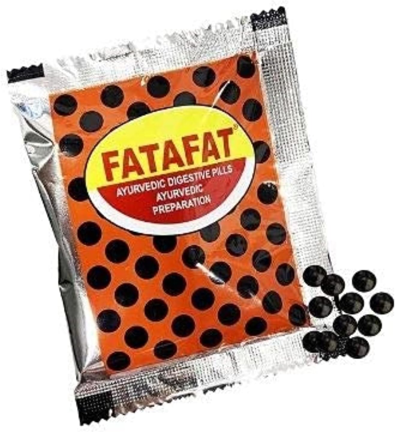 PAMULS Digestive Pills, Fatafat Goli, Fatafat Candi, Old Hyderabadi (12 pouches x 20g each)