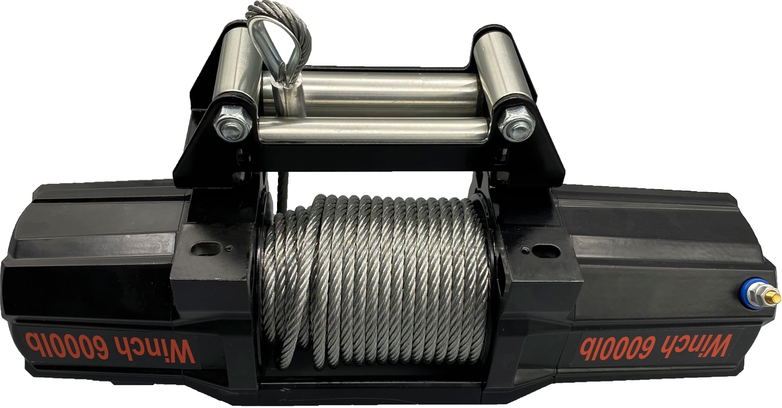 Berger & Schröter | Elektrische Profi Seilwinde 12V, 2727kg, 2,57kW mit Stahlseil, Offroad Motorwinde für Quads, ATV, UTV, KFZ, 6000lb Elektrowinde mit Funk Fernbedienung