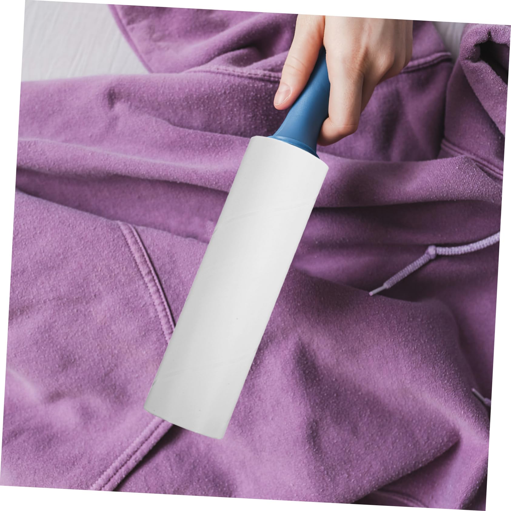 Recambio de Rodillo Quitapelusas Adhesivo para Ropa 10 Rollos | Papel Blanco, 50 Hojas por Rollo, para Pelo de Mascotas, Formato Reutilizable y Versátil