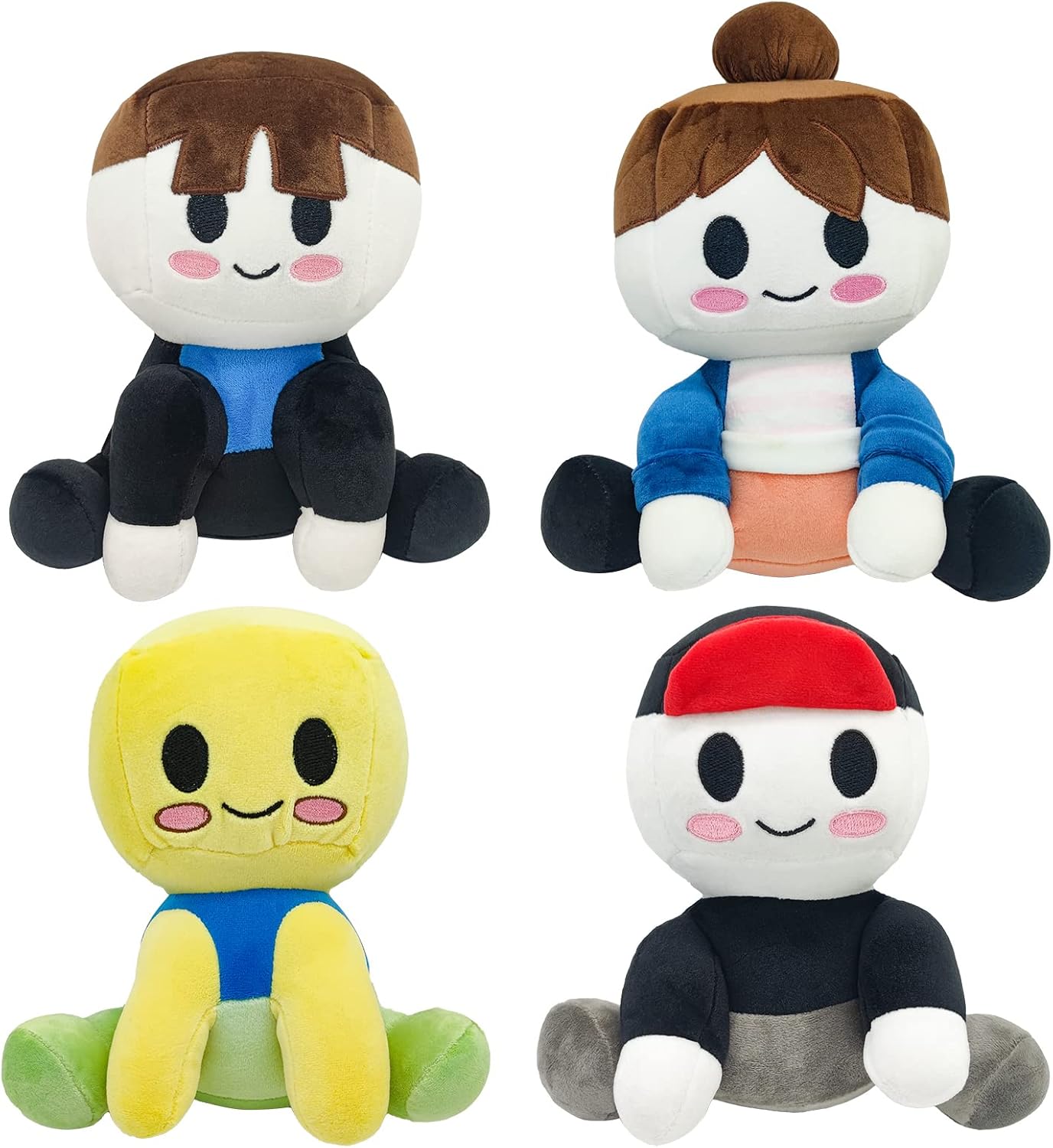 TMFSO Blox Buddies Plush,7.8" Beautifully Plush Doll,Blox Buddies Noob