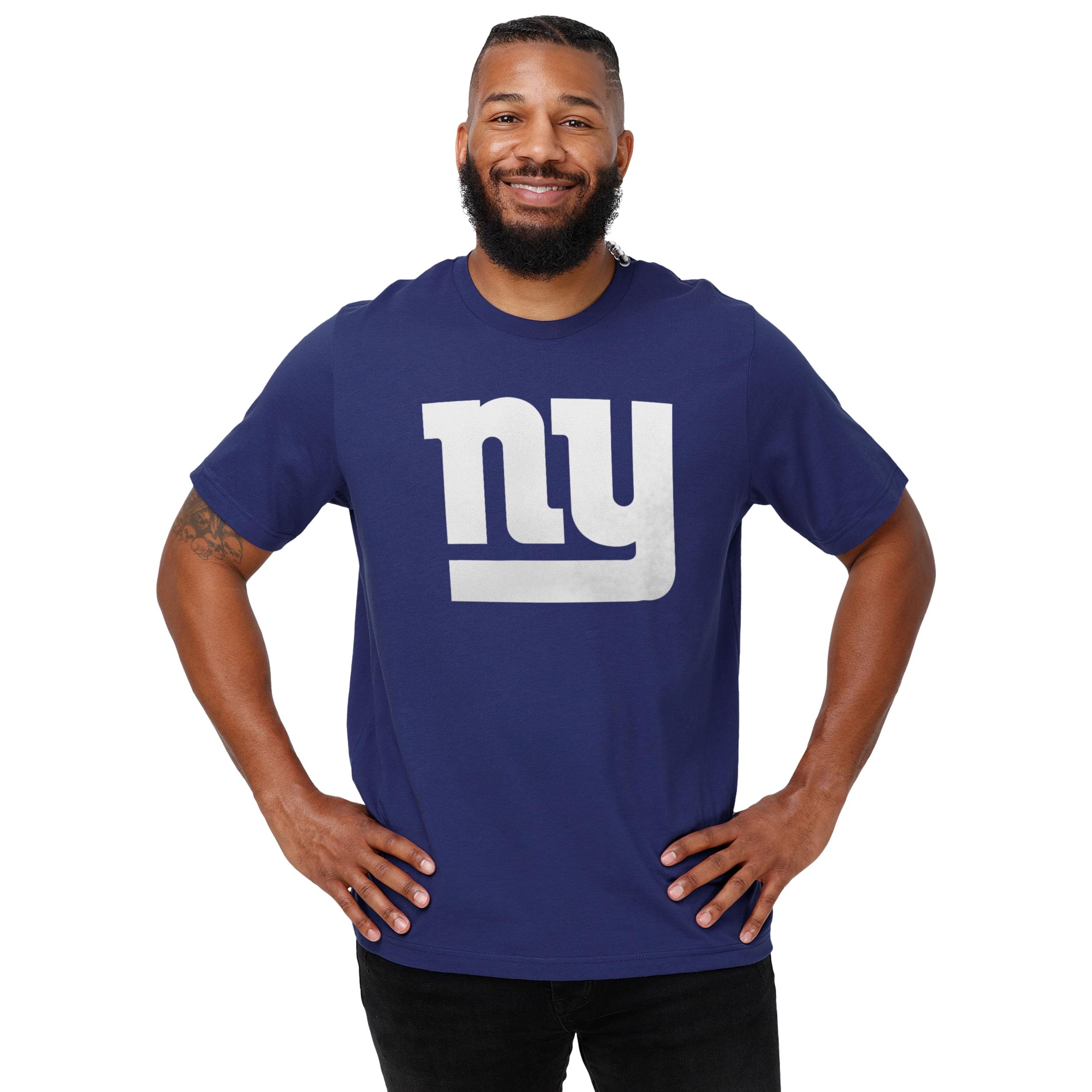 FOCO Men's Standard NFL Team Logo Short Sleeve T-Shirt, Primary Color, Large