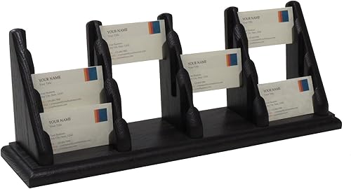 Miniatura 6 de Wooden Mallet, Tarjetero negro de 9 bolsillos para encimera