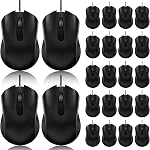 60 Pack Wired Mouse Bulk Computer Mouse Wired with Ergonomic Design Computer Mice Plug and Play USB for Students, Teachers Multi Device Compatibility for Classroom, Home, Office, Remote Work (60)