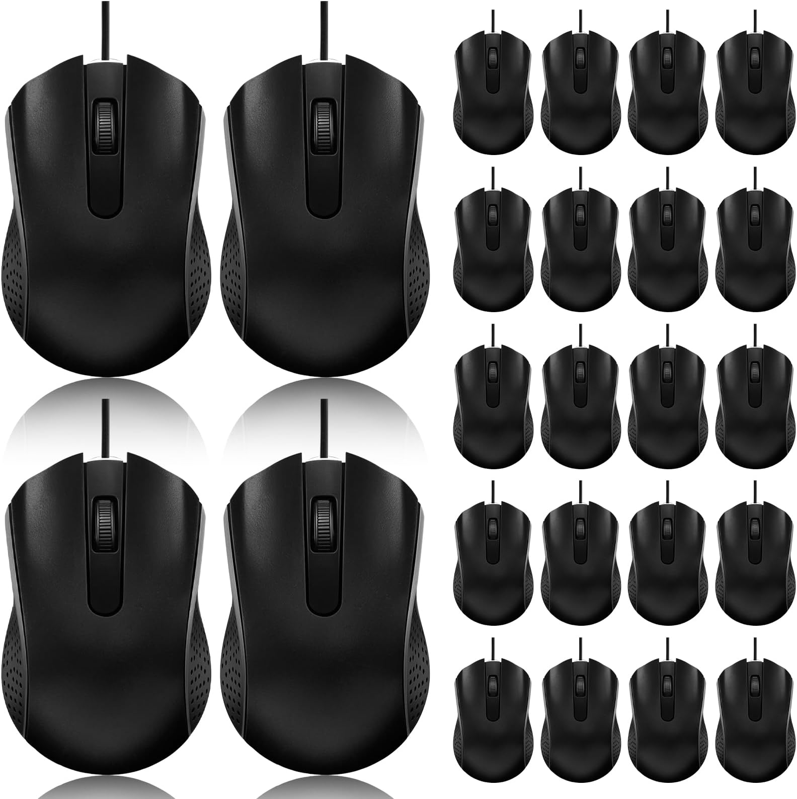 - 36 Pack Wired Mouse Bulk Computer Mouse Wired with Ergonomic Design Computer Mice Plug and Play USB for Students, Teachers Multi Device Compatibility for Classroom, Home, Office, Remote Work(36)