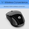 Mouse inalámbrico HP X3000 G3 - Negro, batería de 15 meses, agarres laterales para control, apto para viajes, LED azul, sensor óptico de 1600 DPI, compatible con PC Windows, Mac, Chromebook (683N7AA) 3