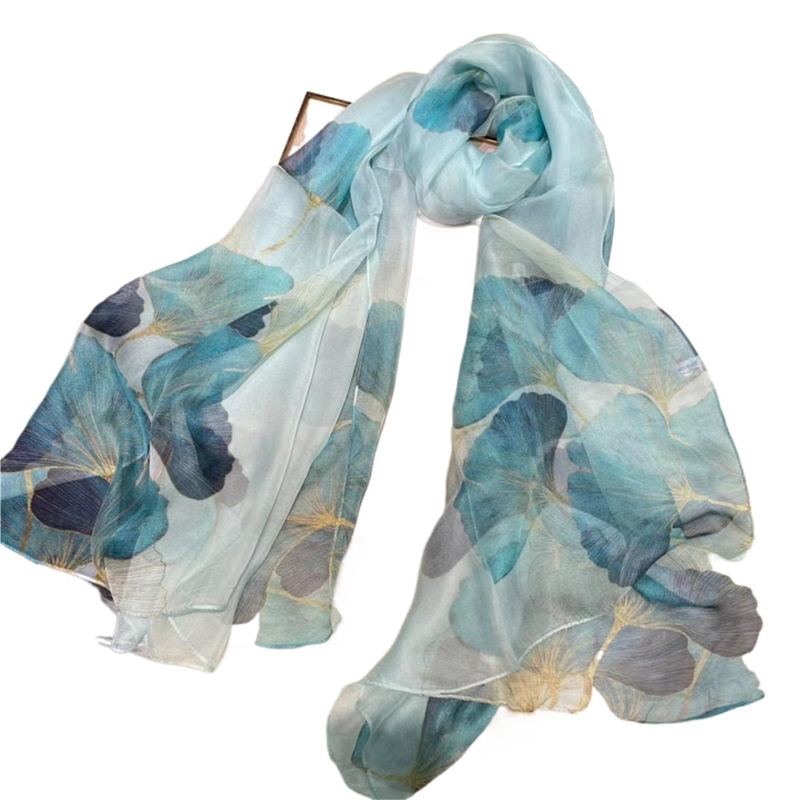 Primaverile Grande Leggera Sciarpa di seta chiffon Sciarpe lunghe da donna Foulard sciarpe moda primavera estate