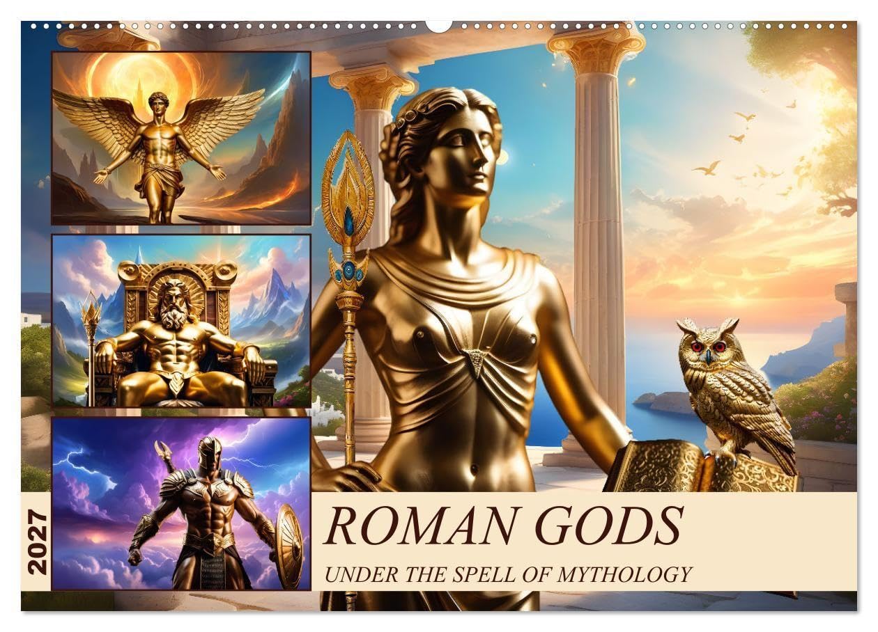 Roman Gods - under the spell of mythology (Wall Calendar 2027 DIN A2 landscape), CALVENDO 12 Month Wall Calendar: Under the spell of mythology