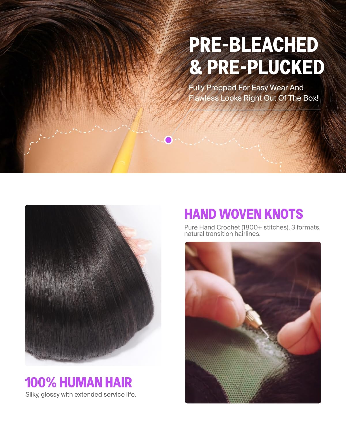 Wear and Go Glueless Wigs Human Hair Pre Plucked Pre Cut Ear-to-Ear 13x6 Deep Wave Lace Front Wigs Human Hair 220% Density Glueless Curly Human Hair Drawstring Wig 20 Inch