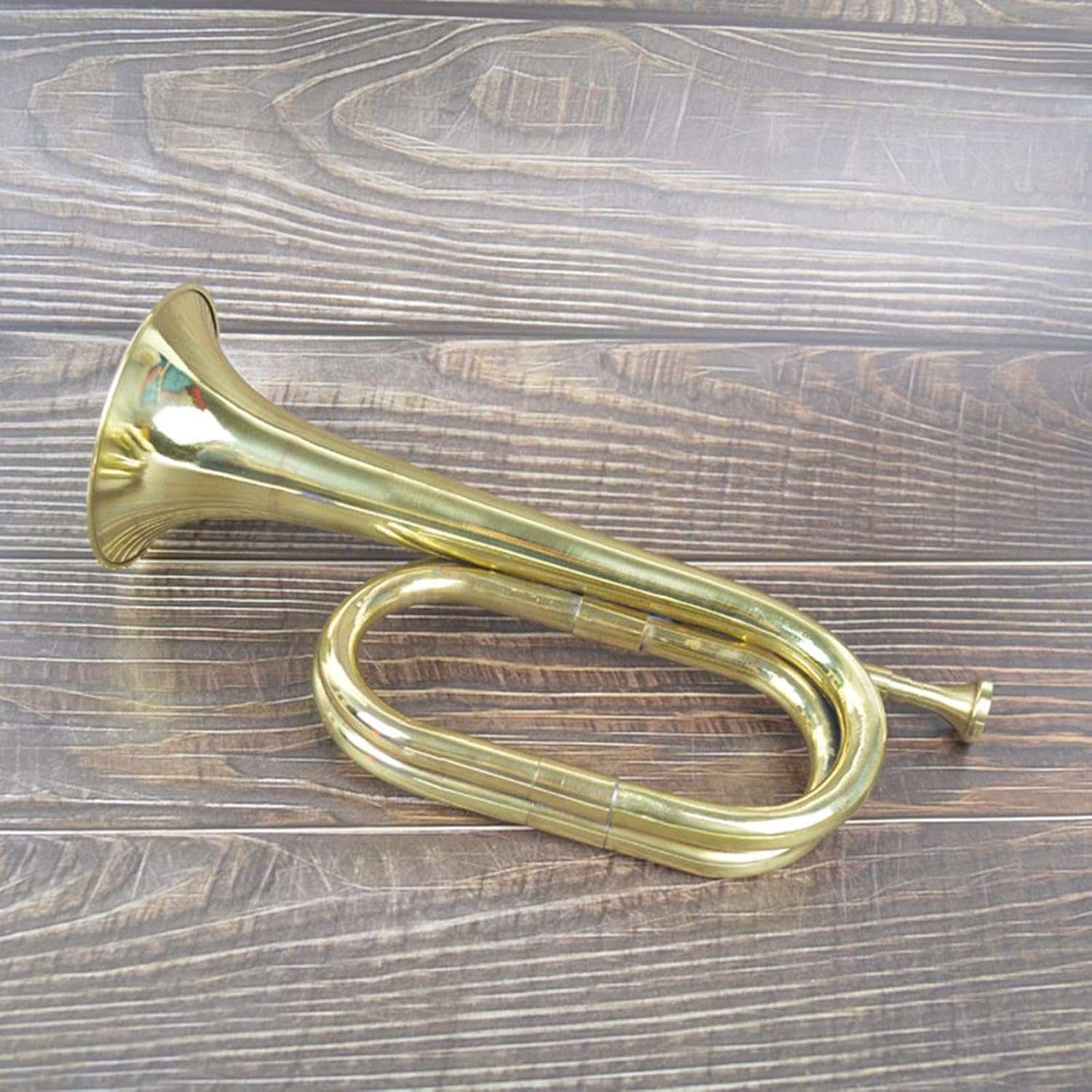 DYNWAVE Trumpet Bugle Cavalry Trumpet,with Mouthpiece,Musical Instrument,Brass Instrument for School Band,Orchestra Festival