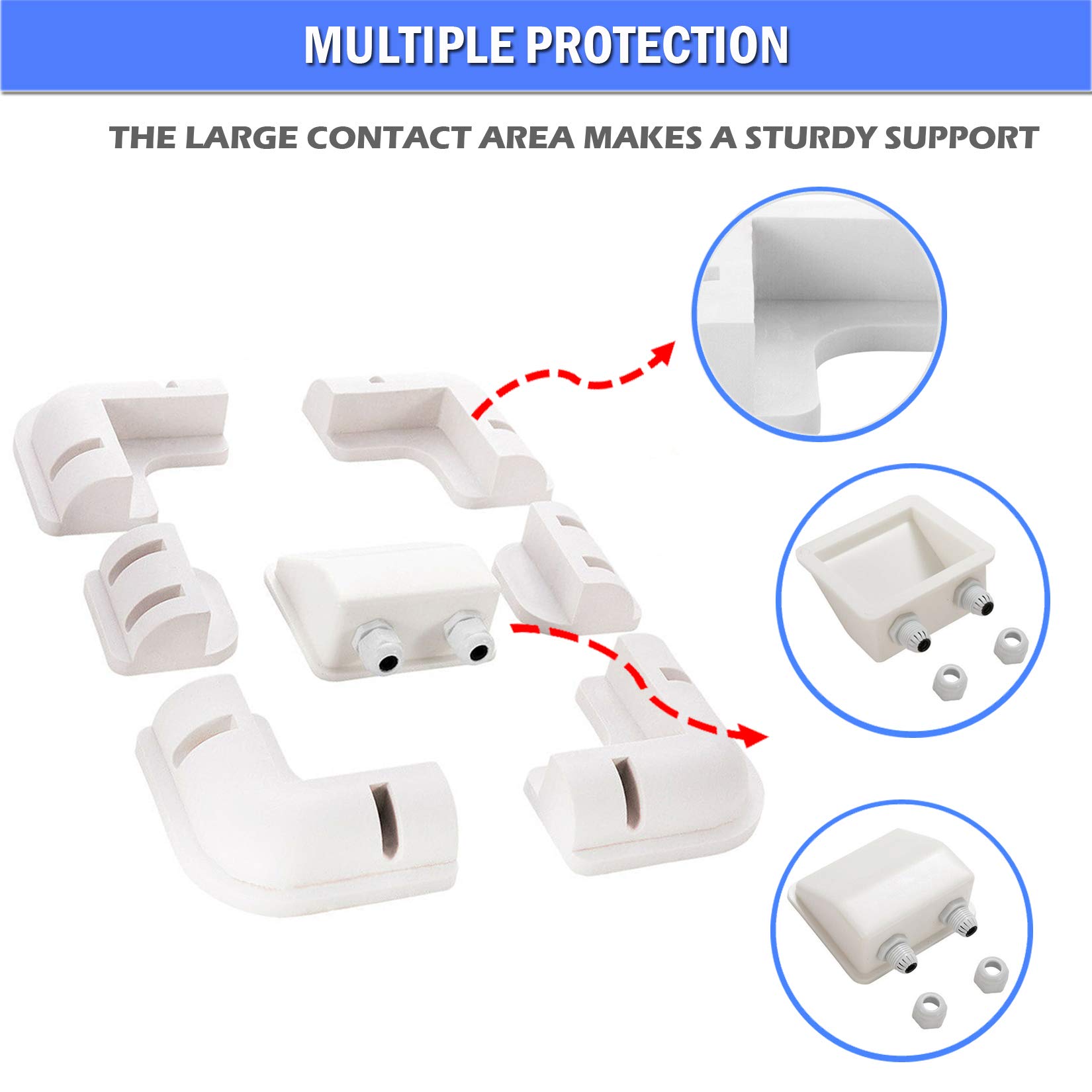 Staffe Per Pannelli Solari - Set 7 Pezzi Per Montaggio Senza Trapano Su Legno O Roulotte - Foto 6