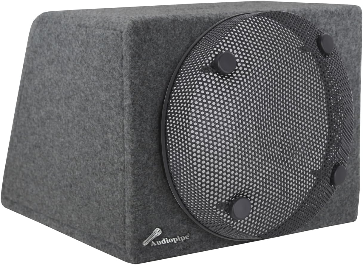 Audiopipe 8” Subwoofer Mesh Grill (TXX-GR8HX), Specifically Designed for High Excursion Subwoofers, Subwoofer Cone and Dust Cap Metal Grill Protector Black (Sold Separately)