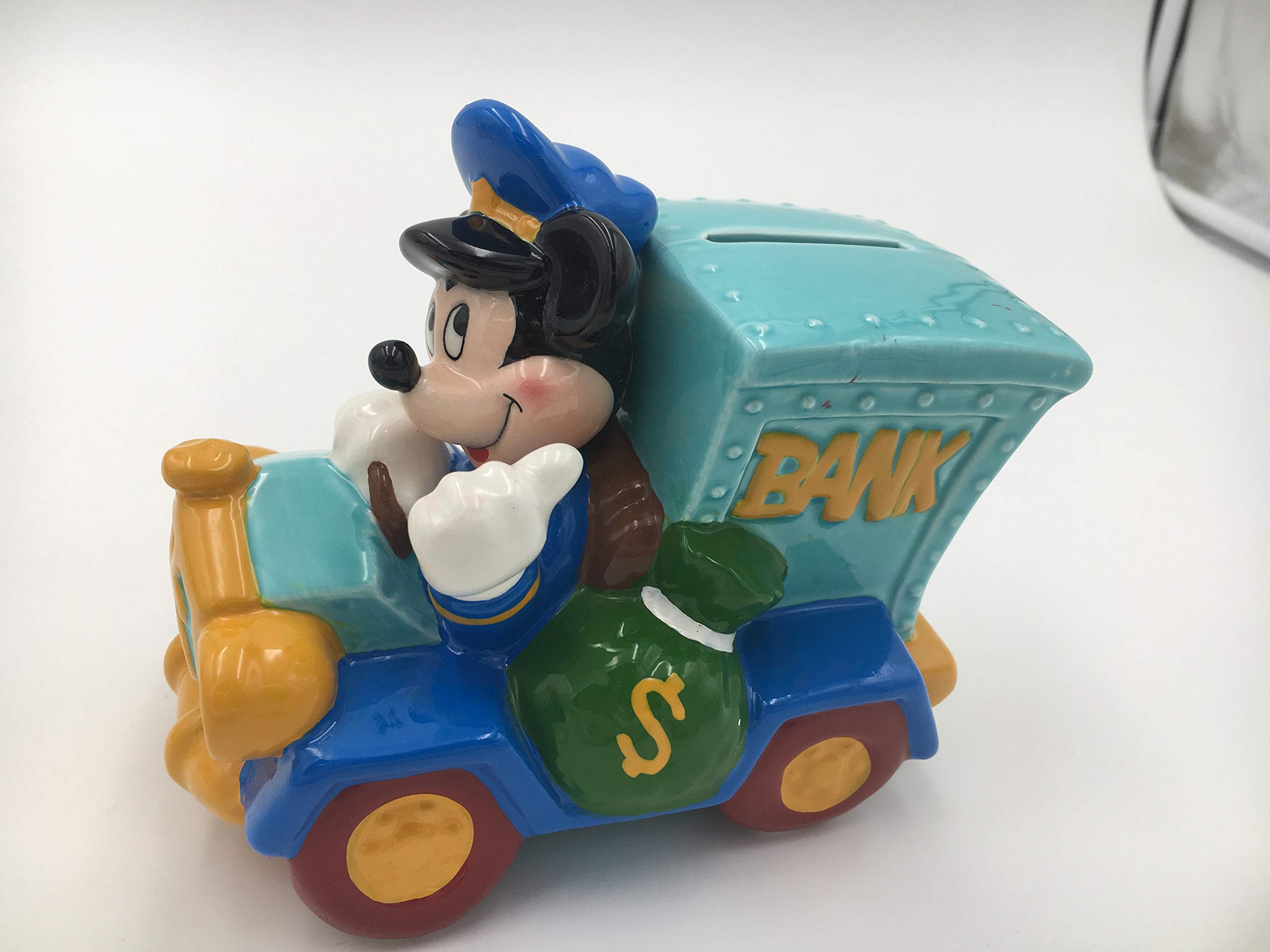 Mickey dans une banque de voiture blindée Enesco 659576.1 tirelire vintage