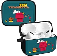 Vista 5 de AFFINITY BANDS Peanuts Thanksgiving HDX - Funda compatible con Apple AirPods Gen 1 y 2 (Autumn Snoopy)