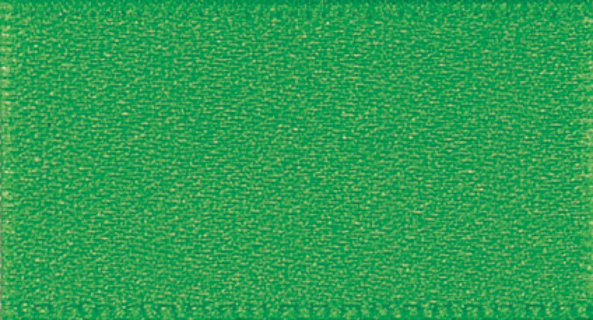 Berisfords Coloured Double Satin Ribbon - Ideal for Hair, Crafts and Gifts - Emerald - 7mm Wide x 100 Metre