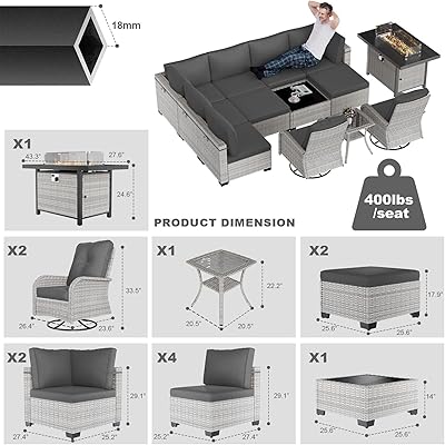 13-Piece Patio Furniture Set