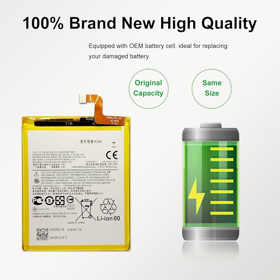 Amazon.com: MAXSHARKS New KZ40 Battery Replacement for Moto Z4 Amazon.com: MAXSHARKS New KZ40 Battery Replacement for Moto Z4