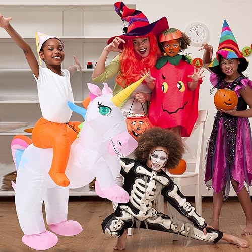 Miniatura 6 de Acekid Disfraces inflables para niños, disfraz de lujo inflable para niños y niñas, disfraz de Halloween para fiesta de Halloween, cosplay,