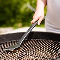 Vista 4 de Chef Craft Select - Cepillo largo para parrilla, 17.5 pulgadas de largo, color negro