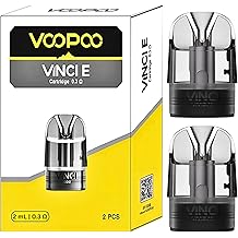 VOOPOO VINCI E Pod [0.3 ohm | 32w - 40w] 2 Pack - WORKS WITH VINCI E80, VINCI E120, and Argus E40 Kits - Top-Fill, DTL Vaping - Nicotine Free