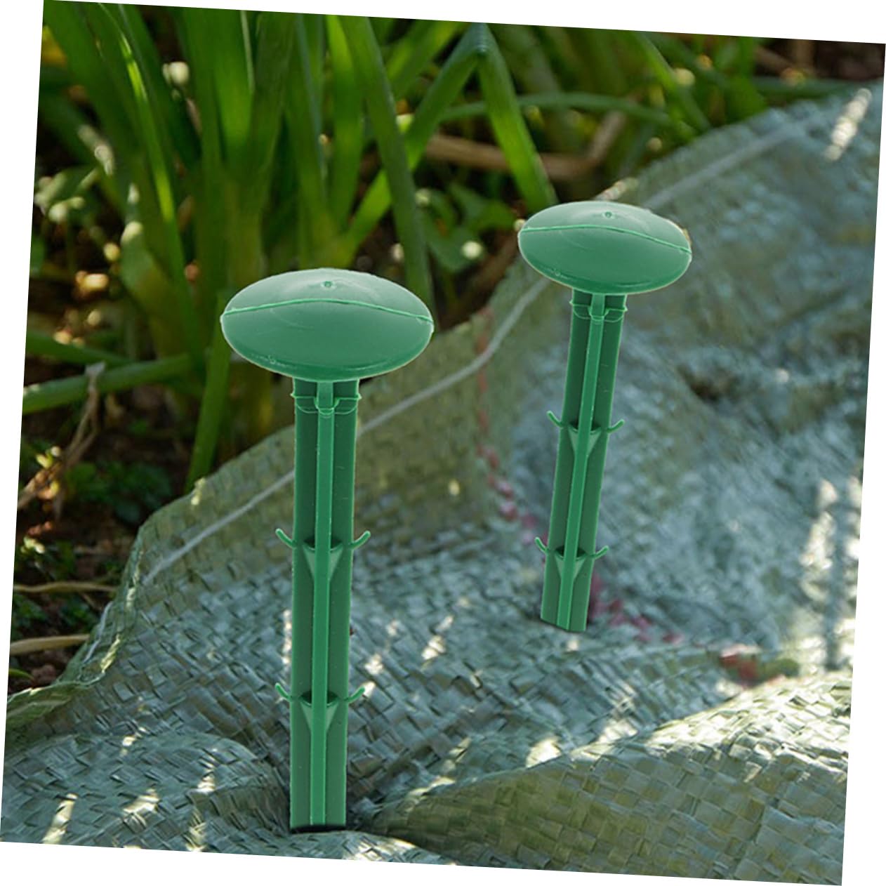 Piquets de Fixation pour Jardin en Plastique Vert 150 Pièces