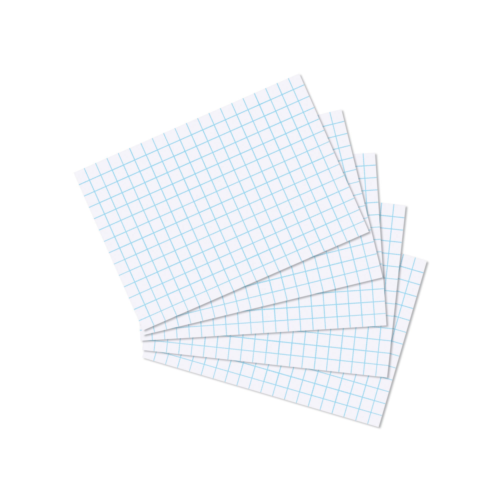 Herlitz Karteikarten, 170 g/m², holzfrei (3000 Stück, DIN A7 | weiß kariert)