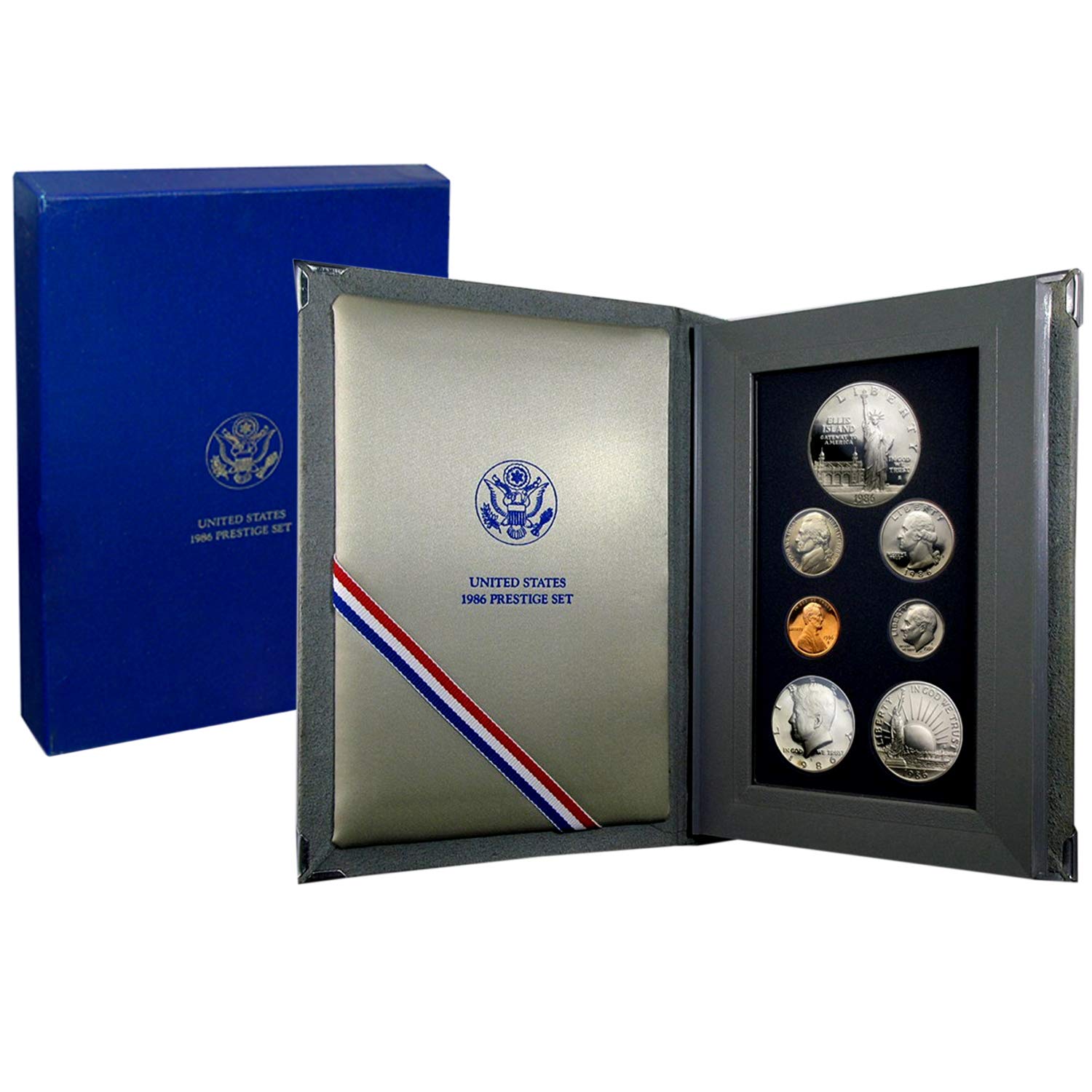 USA 1986 Mint Prestige Proof Set in Original Presentation Case - United States - Includes 7 Coins