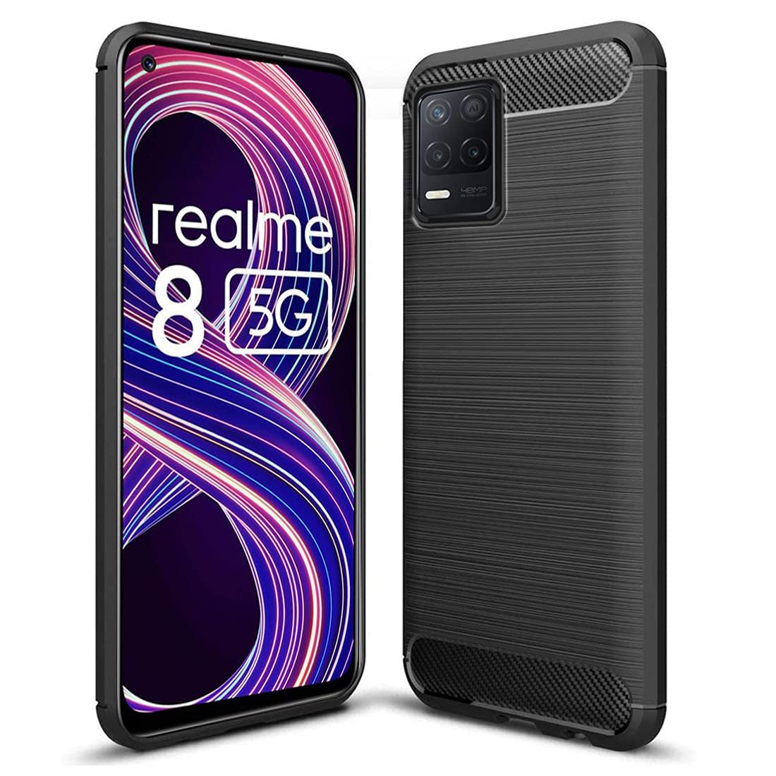 JGD PRODUCTS for Realme 8 5G (2021), Realme Narzo 30 5G Carbon Fiber Armor Drop Tested Shock Proof TPU Back Case Cover (B09QM1FC1C) Amazon Price History, Amazon Price Tracker