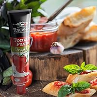Vista 4 de Tuscanini Pasta de tomate orgánica premium en un tubo de 4.6 onzas (4.6 onzas, 2) Tomates 100% italianos, totalmente naturales, sin OMG