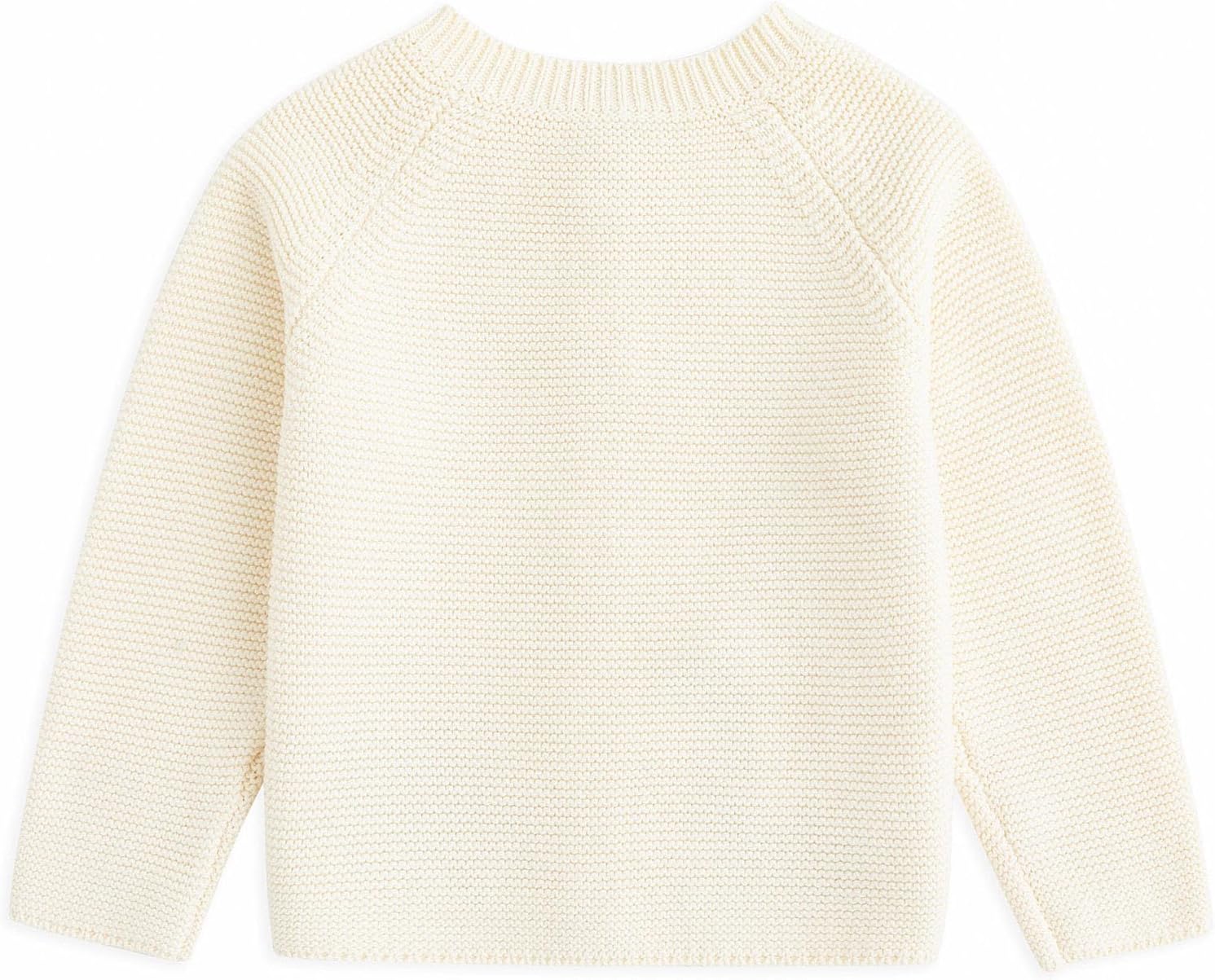 Curipeer Toddler Girl Cardigan Baby Knit Sweater Long Sleeve Button Closure with Pockets - Image 3