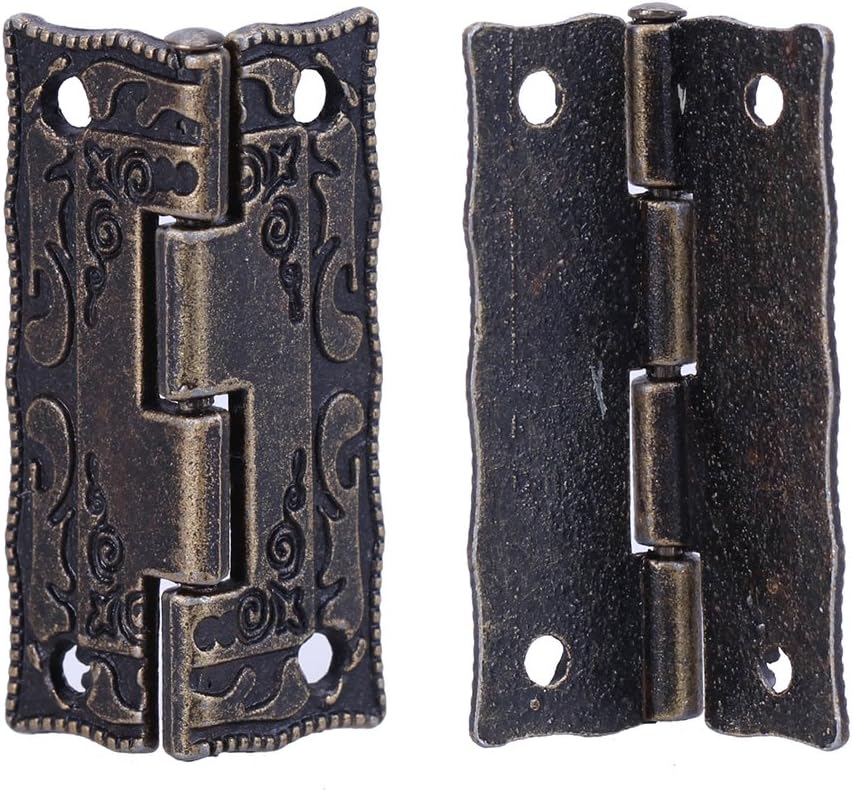 CERNIERE PER MOBILI ANTICHI PER ANTE BRONZO FORO Mm.32 L.mm.24