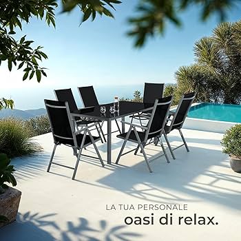 Set Tavolo Da Giardino Rotondo Set Sedie Da Giardino Pieghevoli