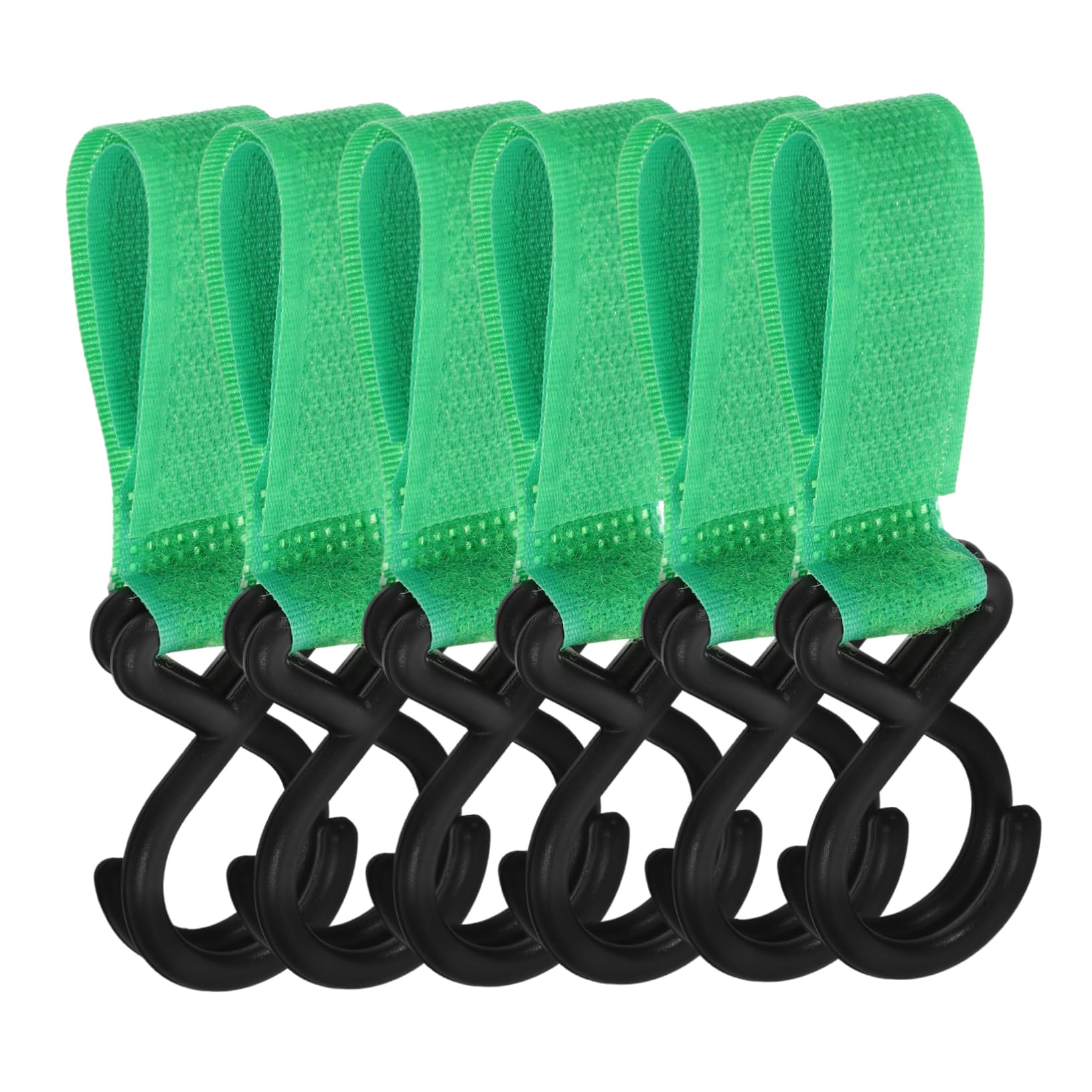 KOMBIUDA Stroller Hooks for Shopping and Diaper Bags 6 Pack Universal Stroller Bag Hooks Easy Install Tape Practical for Everyday Use