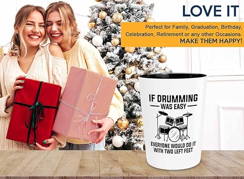 Miniatura 38 de Vaso de chupito para batería de 1.5 oz – I'm not lazy – músico percusionistas guitarra, compositor de tambores No soy perezoso,Los bateristas no,Los