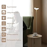 Vista 2 de Owlpack Pinot Lámpara de pie LED inalámbrica - Lámpara de pie recargable y regulable - Oro
