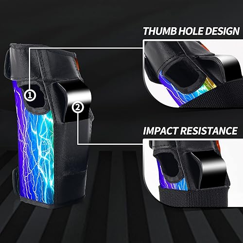 Miniatura 2 de JeeFree Skateboard Pads KidsYouthAdult Shield Elbow Pads and Wrist Guards Protective Gear,Strong Double Straps&Adjustable Easy-Fix Clips for