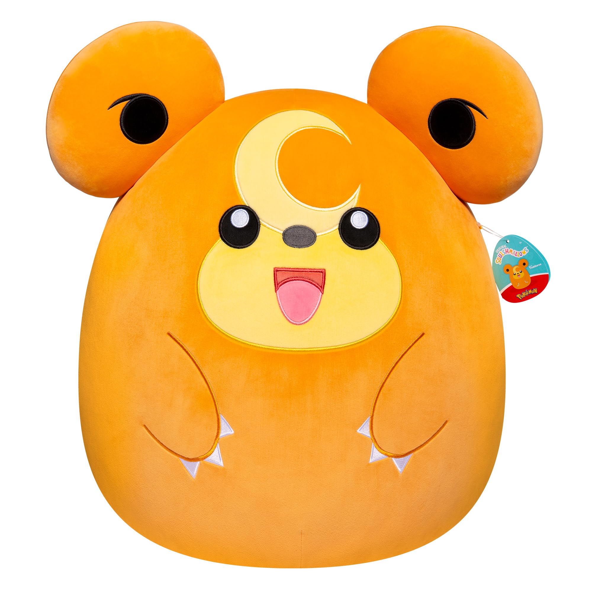 Squishmallows Pokémon 20-Inch Teddiursa Plush - Add Teddiursa to your Squad, Ultrasoft Stuffed Animal Jumbo Plush
