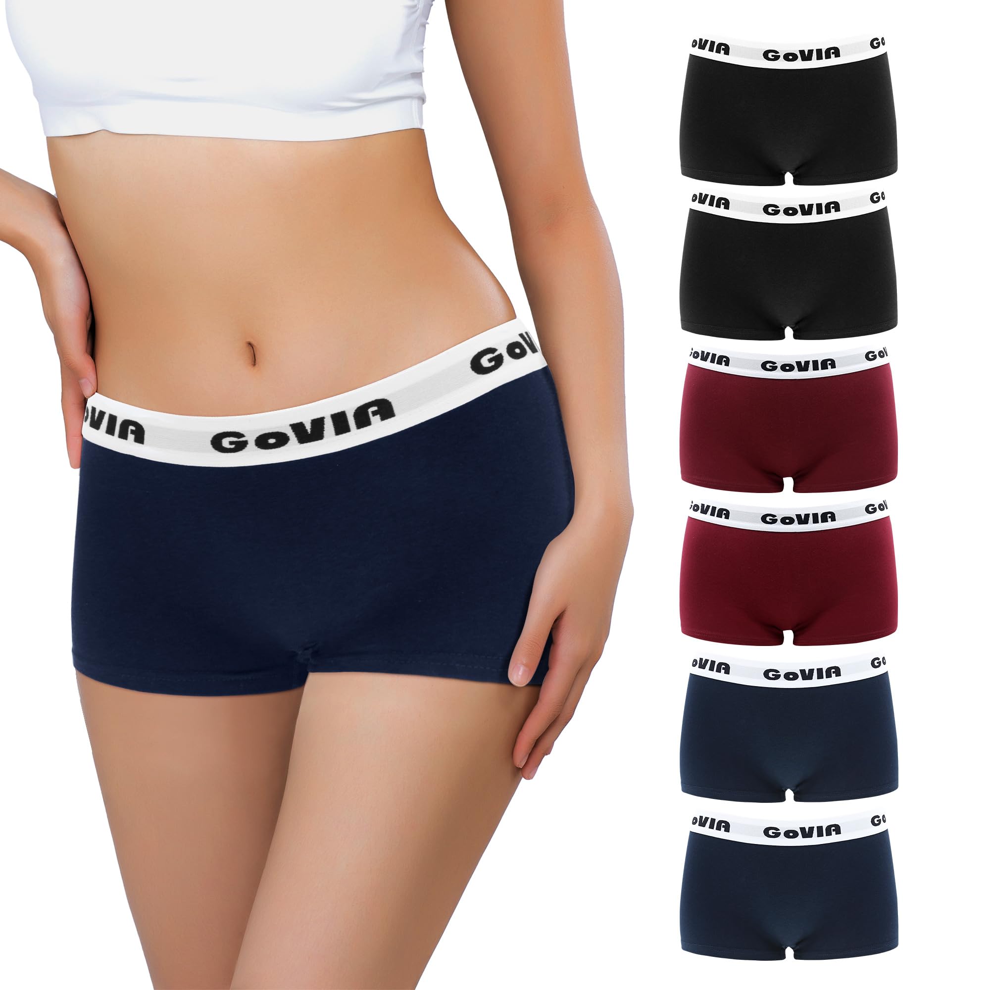 Libella Damen Panties 6er Pack Hipsters Boxershorts aus Baumwolle Unterhosen Weich Frauen Unterwäsche 6er Pack