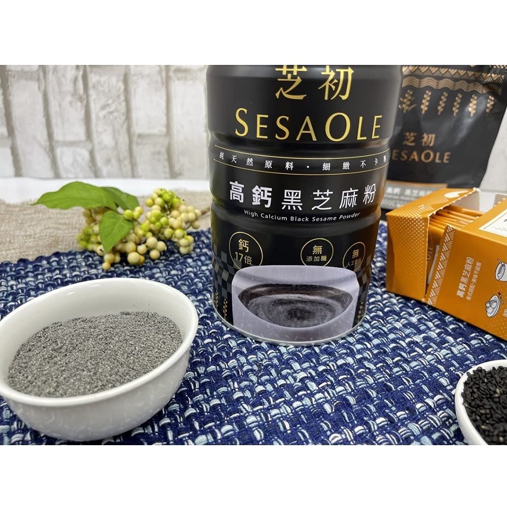 Sesaole High Calcium All Natural Black Sesame Powder, 380g
